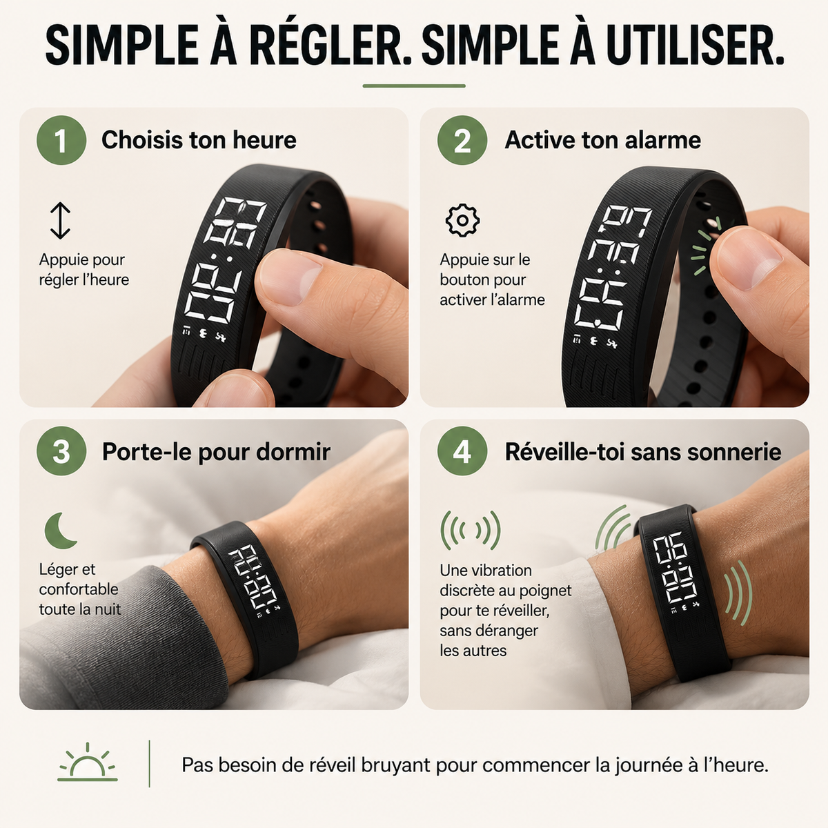 myAwakr® - Bracelet Réveil