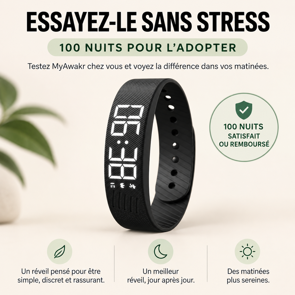 myAwakr® - Bracelet Réveil